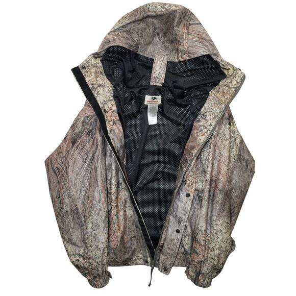 Mossy Oak Break-Up Camo Insulated Hunting Jacket Men’s Size Large Hooded - Picture 5 of 8